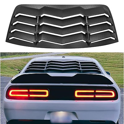 #ad For 2008 2022 Dodge Challenger Rear Window Louvers Scoops Windshield Sun Shade
