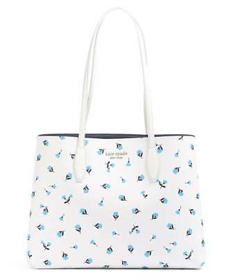 #ad Kate Spade All Day Dainty Bloom Large Tote Floral White PXR00389 NWT TOTE ONLY