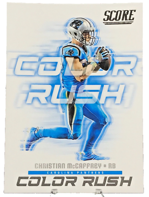 #ad 2018 Christian McCaffrey Color Rush 8 Panini Score Football 49ers Panthers A1