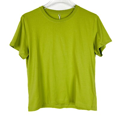 #ad NWT Everlane The Organic Cotton Boxy T Shirt Short Sleeve Green Size Small S NEW