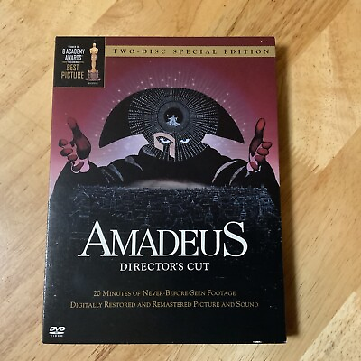 #ad Amadeus Directors Cut DVD 2002 2 Disc Set Two Disc Special Edition