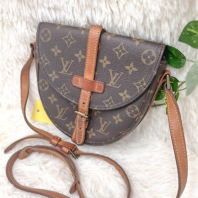 #ad Louis Vuitton Monogram Chantilly MM Shoulder Cross Bag M51233 LV 【A】43001