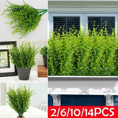 #ad Lot Artificial Eucalyptus Stems Fake Plants Hanging Vine Foliage Home Decor