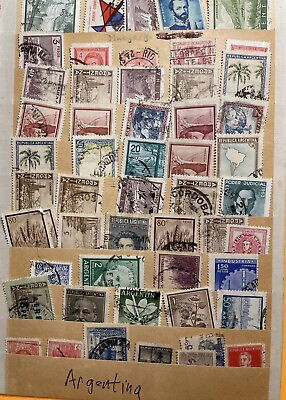 #ad Large SOUTH AMERICA Collection of 500 Mint and Used Stamps from past 100 years.