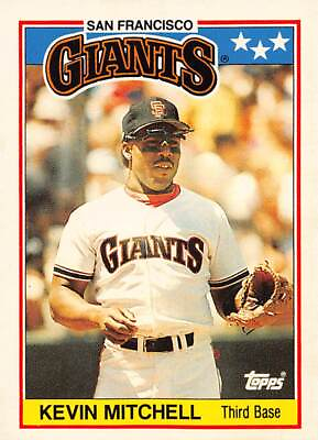 #ad Kevin Mitchell 1988 Topps American 48 SF Giants Baseball Card