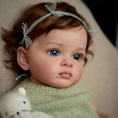 #ad Adorable 23 Reborn Baby Doll Handmade Lifelike Girl Doll *READ*