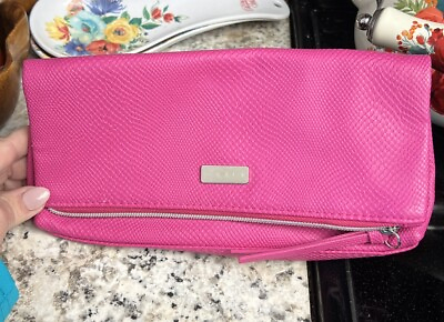 #ad MALLY BEAUTY PINK COSMETIC MAKEUP CASE PURSE BAG