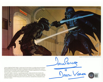 #ad DAVID DAVE PROWSE SIGNED AUTOGRAPHED 8x10 PHOTO DARTH VADER STAR WARS BECKETT