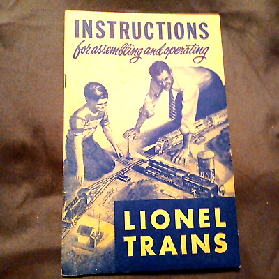#ad LIONEL INSTRUCTIONS Book Father and SON Manual INSTRUCTIONS Operating 926 1950