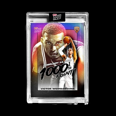 #ad 📈Victor Wembanyama 2023 24 TOPPS NOW Basketball Card VW 1 IN HAND RTS