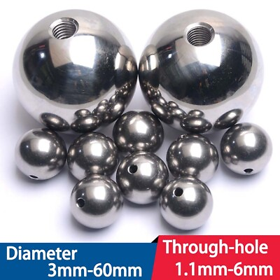 #ad Stainless Steel Beads Round External Diameter 3mm 60mm Through hole 1.1mm 6mm