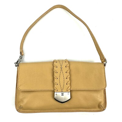 #ad Michael Kors Handbag Tan Wristlet Small Clutch Purse Wallet Brand New