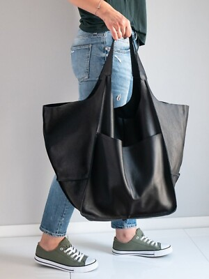 Large Tote Bags Women Leather Hobo Handbags Extra Big PU capacity travel Soft $46.99