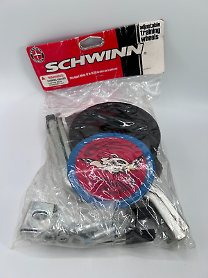 #ad Schwinn Adjustable Training Wheels Fits Most 12quot; to 20quot; Bicycles Bike New Sealed