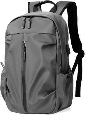 #ad Lightweight Travel Hiking Nylon Backpack Daypack Durable with USB Charging Port