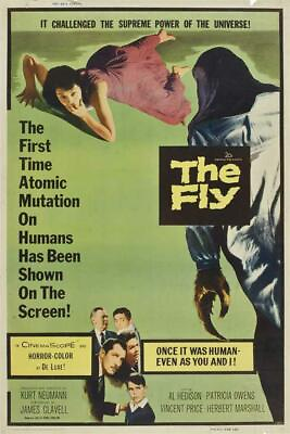 #ad THE FLY Movie POSTER 11 x 17 David Hedison Patricia Owens Vincent Price C