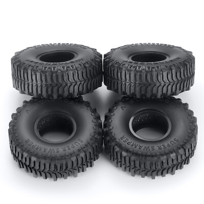 #ad 4PCS Rubber Tyre Tire Upgrade Parts 62mm for Axial 1 24 SCX24 RC Crawler Car