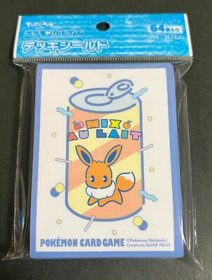 #ad Pokemon Card Sleeves mix au lait eevee 64Pcs.
