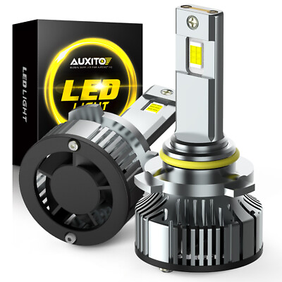 #ad 9005 HB3 LED AUXITO Headlight Bulbs Kit High Low Beam White Surper Bright US