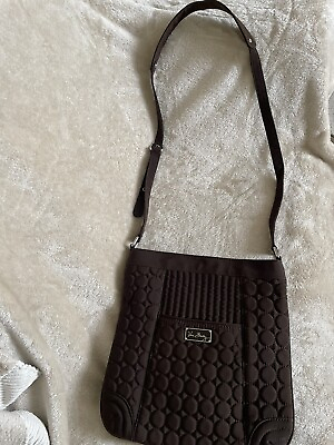 #ad Vera Bradley Brown 12x11” quilted purse