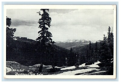 #ad c1910#x27;s Berthound Pass Showing Mountain Snow Winter Colorado CO Vintage Postcard