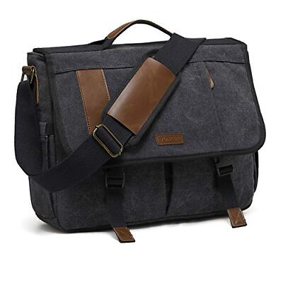 #ad #ad Messenger Bag for MenWater Resistant Canvas 15.6 inch Laptop Shoulder Bag Vi...