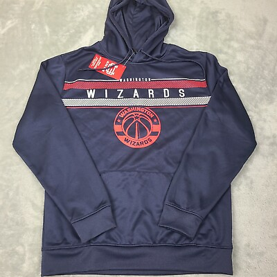 #ad Washington Wizards Men#x27;s Large Hoodie NBA BLUE Ultra Game NBA Hoodie