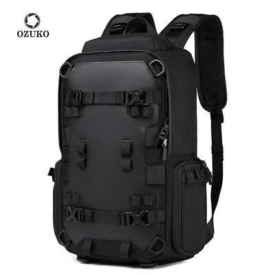 #ad Ozuko Men Skateboard Outdoor Sports Backpack Multifunction Waterproof Travel Bag