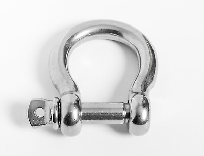 #ad 5 8quot; Marine Bow Shackle Stainless Steel Clevis D Ring 304 Sailboat Rigging Ancho