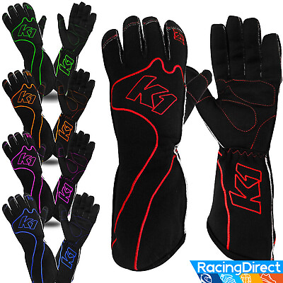 #ad K1 RS 1 Karting Gloves Reverse Stitched Lightweight Kart Racing Gloves