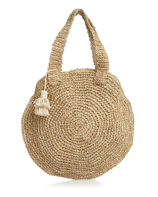 #ad Faithfull the Brand Freya Round Beach Bag Straw Natural