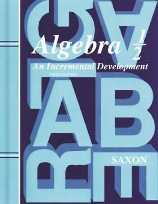 #ad Saxon Algebra 1 2 3rd Edition: Student Edition 2004 Hardcover GOOD
