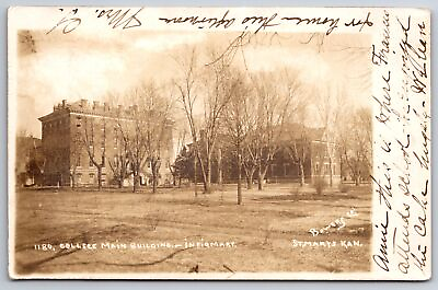 #ad St Mary#x27;s Kansas College Main Building amp; Infirmary Frances Attends c1906 RPPC
