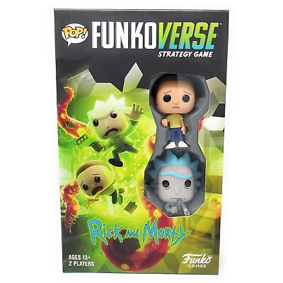 #ad Funkoverse Strategy Game: Rick amp; Morty 100 2 Pack Board Game Ages 13 2 Player