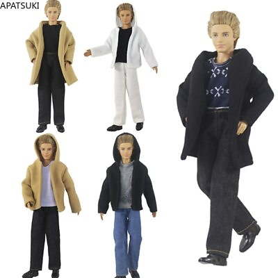 #ad 1 6 Doll Clothes For Ken Boy Doll Outfits Hoodies Coat Jacket Vest Pants Shoes