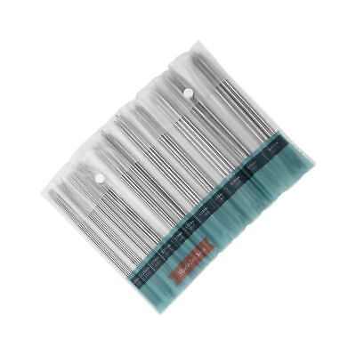 #ad 55Pcs Set Double Pointed Knitting Needle Stainless Steel Sweater Weaving Pin FFG