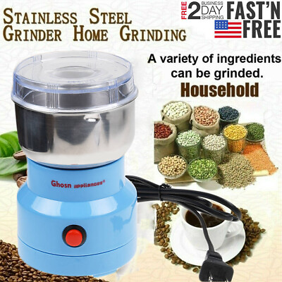 #ad Electric Coffee Bean Grinder Nut Seed Herb Grind Spice Crusher Mill Blender New