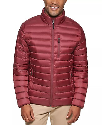 #ad Club Room PORT Men#x27;s Quilted Packable Puffer Jacket US X Large
