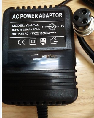 #ad 17V 1200MA 4 16 way professional mixer power supply external transformer adapter