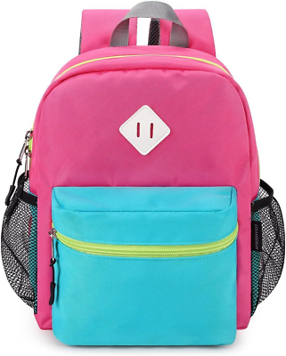 #ad STEAMEDBUN Toddler Backpack for Girls Mini 12quot; can#x27;t fit folder Rose Red