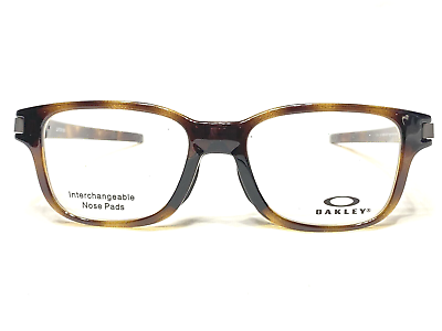 #ad NEW Oakley Latch SS OX8114 0250 Polished Brown Tortoise Eyeglasses Frames 50 17