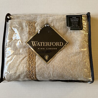 #ad Waterford Window Treatment Tailored 1 Valance 55x18 Fine Linens Chansa Ansonia