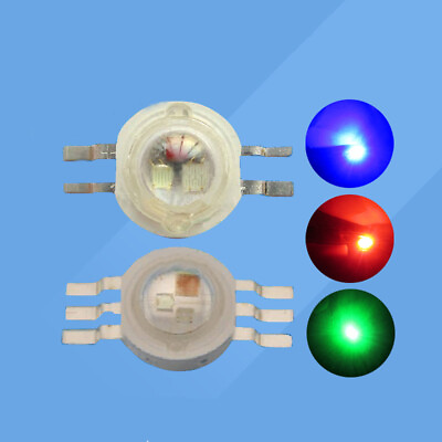 #ad 5pcs 3W RGB Red Green Blue 4 pin 6 pin LED Diode Bulb Chip Light Lamp Part