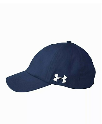 #ad Under Armour Women Blue Cotton Chino Adjustable Moisture Wicking Hat Cap Size OS