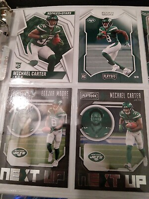 #ad 2021 panini playoff and playbook and rookie stars 12 cards total all jets team