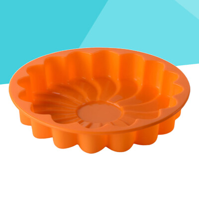 #ad Silicone Cake Moulds Round Non Mold Tray Pan Bakeware Random Colors