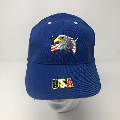 #ad USA Blue Hat Red White and Blue Flag Cap
