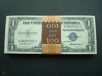 #ad ✯ $1 Silver Certificate Uncirculated Lot ✯ 1935 UNC Consecutive From Pack CU ✯