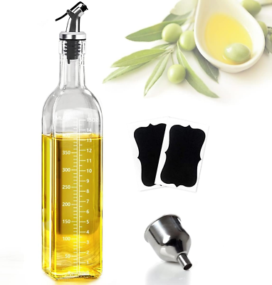 #ad Olive Oil Dispenser 17 Oz Vinegar and Olive Oil Bottle Dispenser 500 Ml Oil Bot