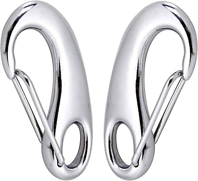 #ad 2PC Boat 316 STAINLESS STEEL SPRING SNAP HOOK 4quot; RIGGING MARINE GRADE 1000Lbs